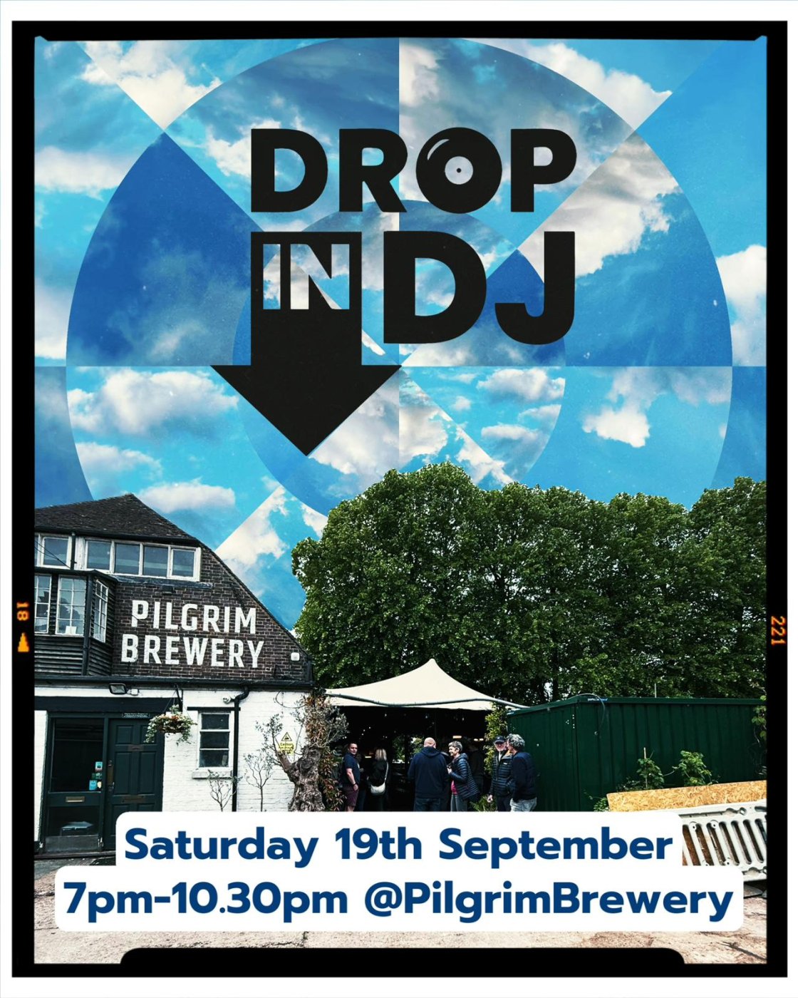Flyer for Drop in DJ - Sept
